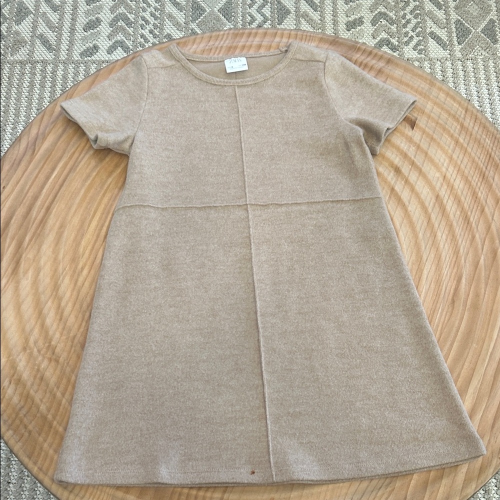 Zara Tan Casual Kids Dress